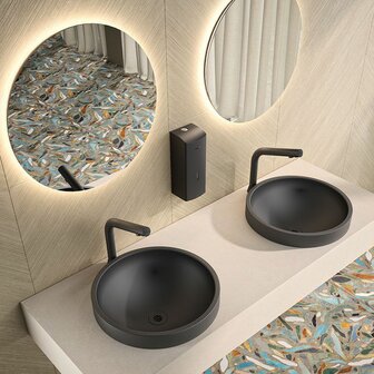 Design wastafel opbouw.