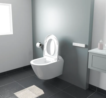 Hangend douchetoilet